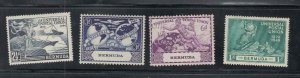 BERMUDA # 138-141  VF-MH/1 USED  UNIVERSAL POSTAL UNION / 75th ANNIVERSARY SET