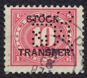 #RD5 10c Stock Transfer, Used [6] **ANY 5=FREE SHIPPING**