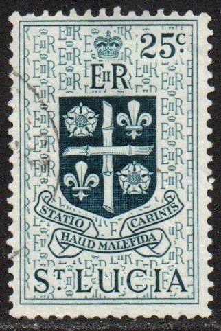 St. Lucia Sc #166 Used
