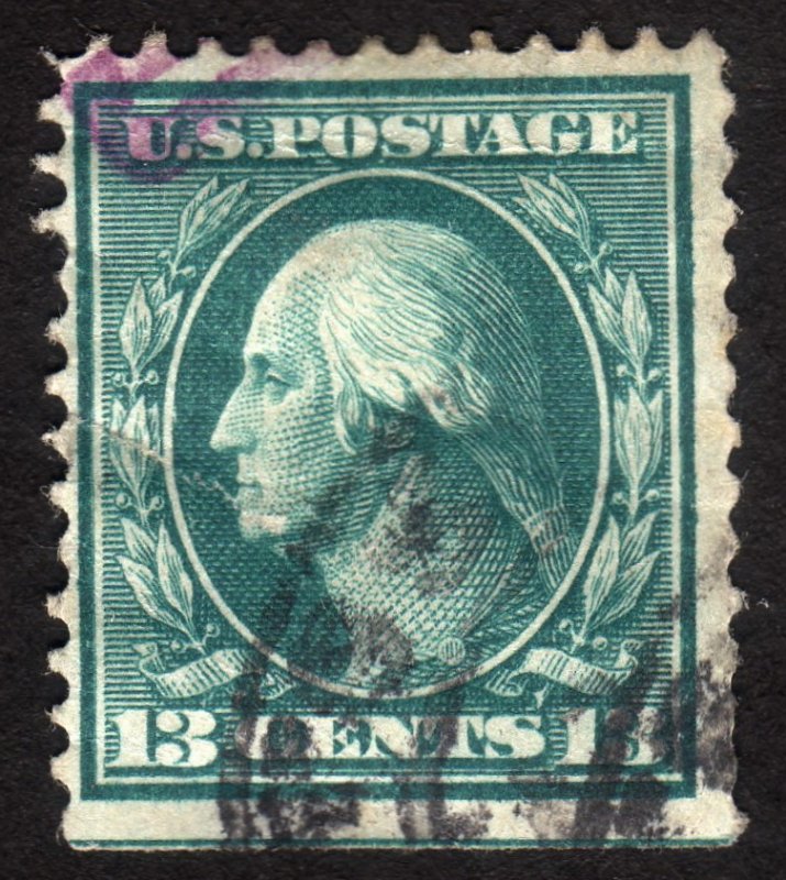 1909, US 13c, Washington, Used, faults, Sc 339