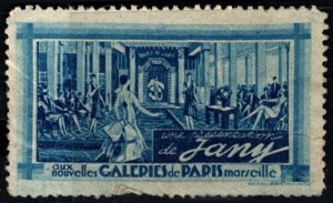 1929 France Poster Stamp Presentation Jany At New Galleries In Paris Marseille