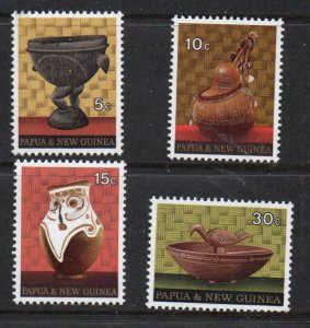 Papua New Guinea Sc 315-318 1970 Native Handicrafts stamp set mint NH