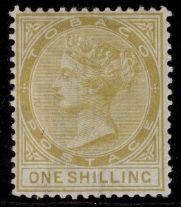 TOBAGO QV SG12, 1s yellow-ochre, M MINT. Cat £120.