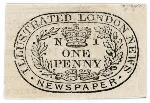 (I.B) QV Revenue : Newspaper Duty 1d (Illustrated London News) die N1