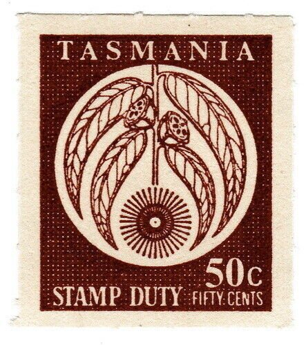 (I.B) Australia - Tasmania Revenue : Stamp Duty 50c 