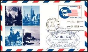 Scott UXC5 11 Cents Visit The USA Postcard Artmaster FDC - Unaddressed