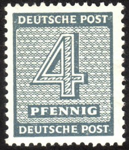 1945, Germany West Saxony 4pfg, MH, Mi 127