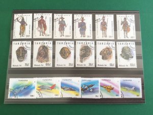 Tanzania Costumes Masks Planes  Stamps R43568