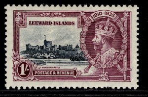 LEEWARD ISLANDS GV SG91, 1s slate & purple, M MINT. Cat £28.