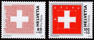 Scott #B799-800 Swiss Flag MNH