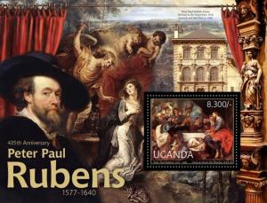 UGANDA 2012 SHEET RUBENS ART PAINTINGS ugn12204b