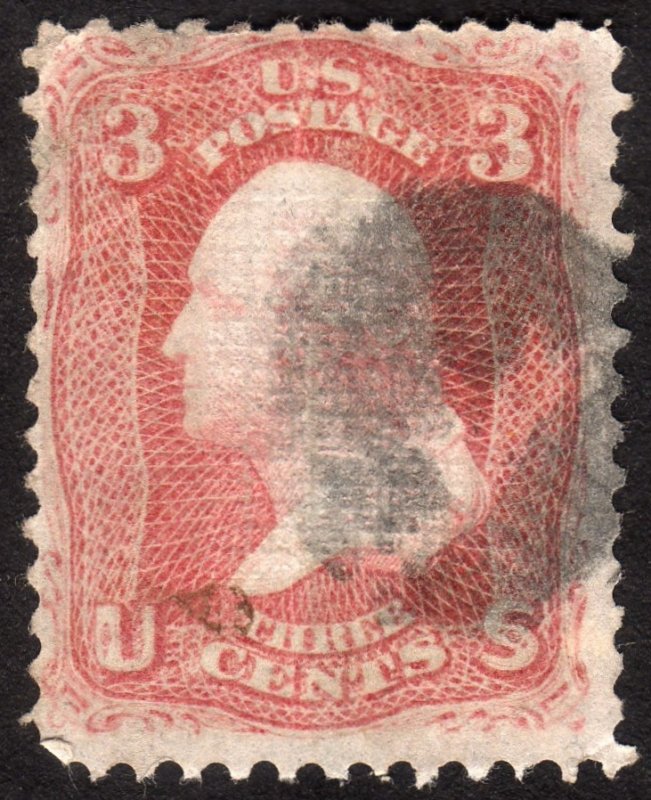 1867, US 3c, Washington, Used, Sc 94