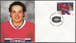 CANADA Sc #2671 (41) MONTREAL CANADIANS DANIEL BRIERE on FIRST DAY COVER