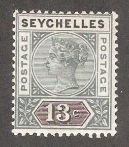 Seychelles 1890,Victoria 13c,Sc 9,XF Gem MNH**OG