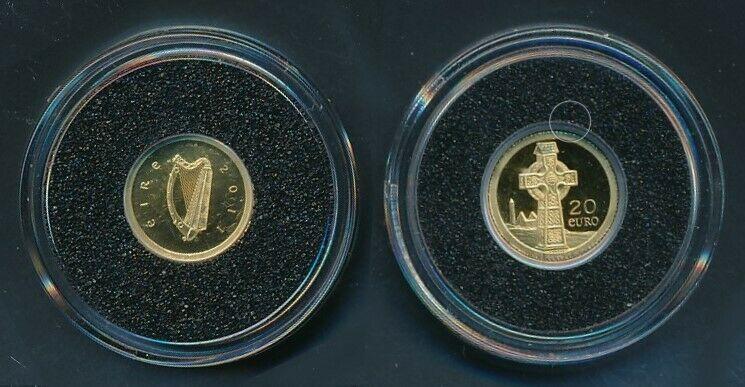 [99491] Ireland 2011 20 Euros Celtic Cross Proof Gold 999 /  0,50 gram