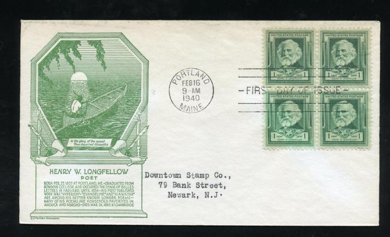 US 864 ADDR Henry Longfellow Famous American Anderson