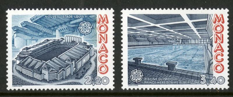 MONACO 1563-1564 MNH SCV $3.75 BIN $1.90 SPORTS