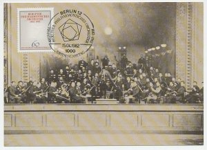 Maximum card Germany / Berlin 1982 Philharmonic orchestra