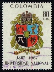 Colombia #783 Arms of National University; Used