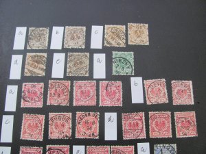 Germany 1889 USED MI.  45-50 SET + MANY VARITIES XF   (138)