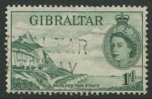 Gibraltar #133 QEII  Used  Scott CV. $0.95.