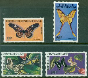 Central African Republic 1976 Insects Butterflies MUH