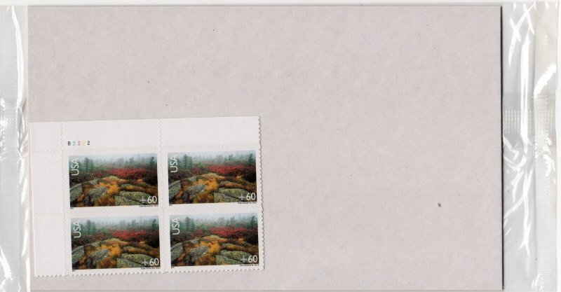 Scott #c138 Acadia National Park Plate Block of 4 Airmail Stamps - Sealed 