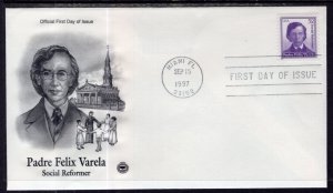 US 3166 Padre Varela PCS U/A FDC