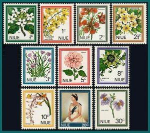 Niue 1969 Flowers MNH  #122-131,SG141-SG150