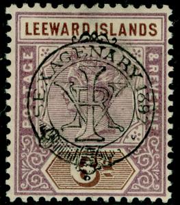 LEEWARD ISLANDS SG13, 6d dull mauve & brown, NH MINT. Cat £60.