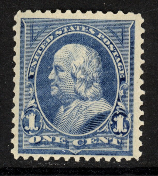 SCOTT 247 1894 1 CENT FRANKLIN REGULAR ISSUE MH OG F-VF CAT $45!