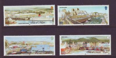 Isle of Man Sc 519-22 1992 Manx Harbours stamp set mint NH