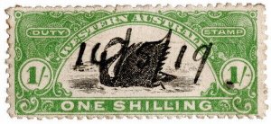 (I.B) Australia - Western Australia Revenue : Stamp Duty 1/- (inv watermark)