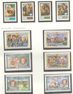 St. Lucia #629-638 Mint (NH) Single (Complete Set) (Art) (Paintings) (Royalty)