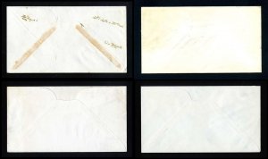 4 Different First Day Covers with cachets dated 1943 - Lot # 2