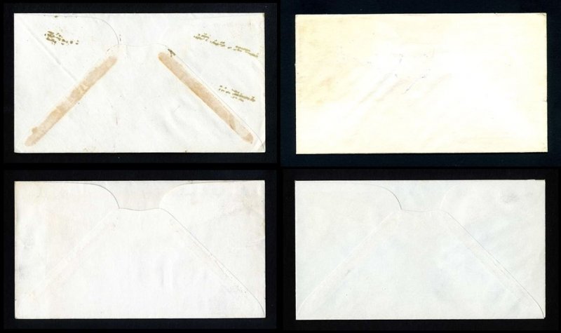 4 Different First Day Covers with cachets dated 1943 - Lot # 2