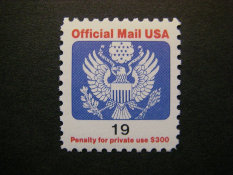 Scott O147, 19 cent Official Eagle & Shield, MNH single, NICE stamp