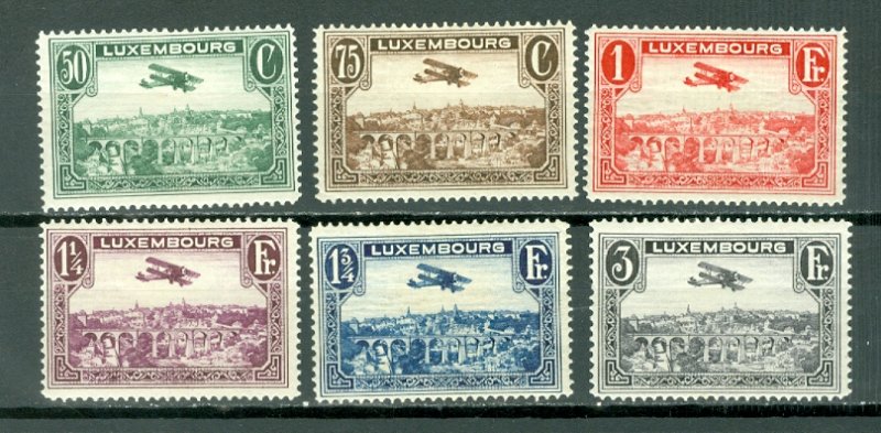 LUXEMBOURG AIR #C1-C6..SET...MINT...$3.85