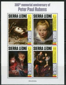 SIERRA LEONE  2020  380th MEMORIAL ANNIVERSARY OF PETER PAUL RUBENS SHEET MINT