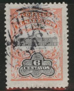 El Salvador Scott 359 Used 1907 National Palace overprint