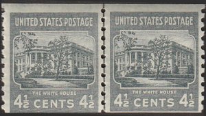 # 844 MINT NEVER HINGED ( MNH ) Line Pair THE WHITE HOUSE