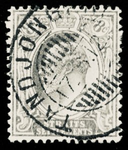 Malaya Straits Settlements KE VII 8c MCCA Dutch Indies TANDJONG PRIOK SG#158