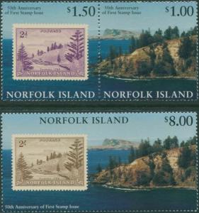 Norfolk Island 1997 SG644-646 50 years of Norfolk Stamps set MNH