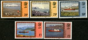 FALKLAND DEP. Sc#1L48a-1L52a 1985 New Watermark Complete Set Mint NH