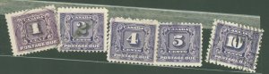 Canada #J6-J10 Used