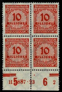 Germany 1923, Sc.#286 MNH, Plate Print with HAN 5887 23/H