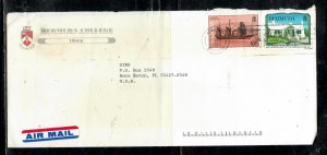 BERMUDA COVER  PPO507 1993 QEII  BOAT 10C+ 50C AIR MAIL COVER TO USA