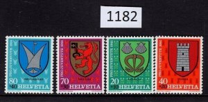 $1 World MNH Stamps (1182), Switzerland Scott B484-487, 1981 Pro-Ju, set of 4