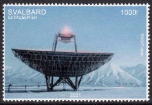 SVALBARD SPITSBERGEN 2021 SPACE EISCAT SCIENTIFIC RADAR POLAR LOCAL STAMP