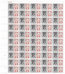 US C62, Plate 26970 TL.  Sheet of 50 - 13c MNH stamps. Untagged.  BCV $24.00 